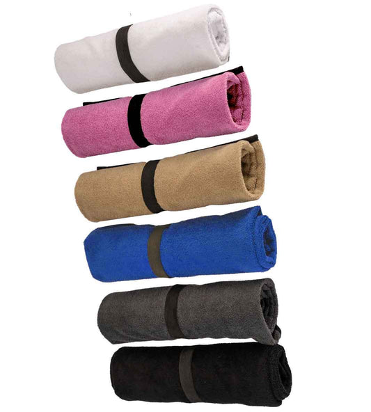 Car seat towels rolled up, white, pink, beige, blue, charcoal, black