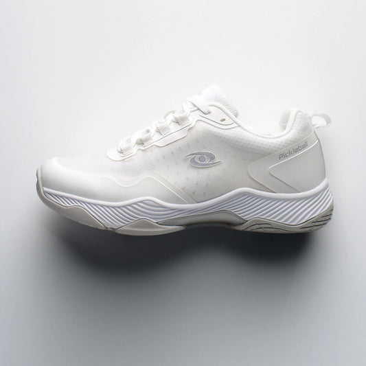ClearShot (Quicksilver) white pickleball shoe on a light gray background
