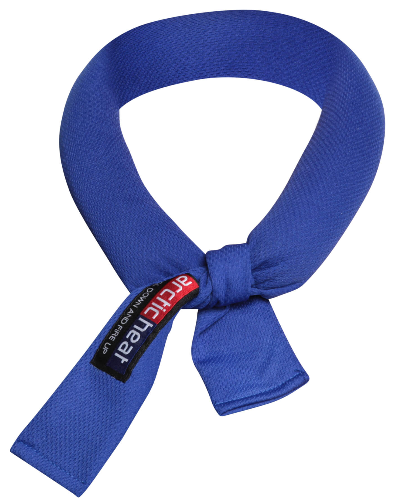 ArcticHeat, Neck tie, cooling, stop overheating, blue, on white background