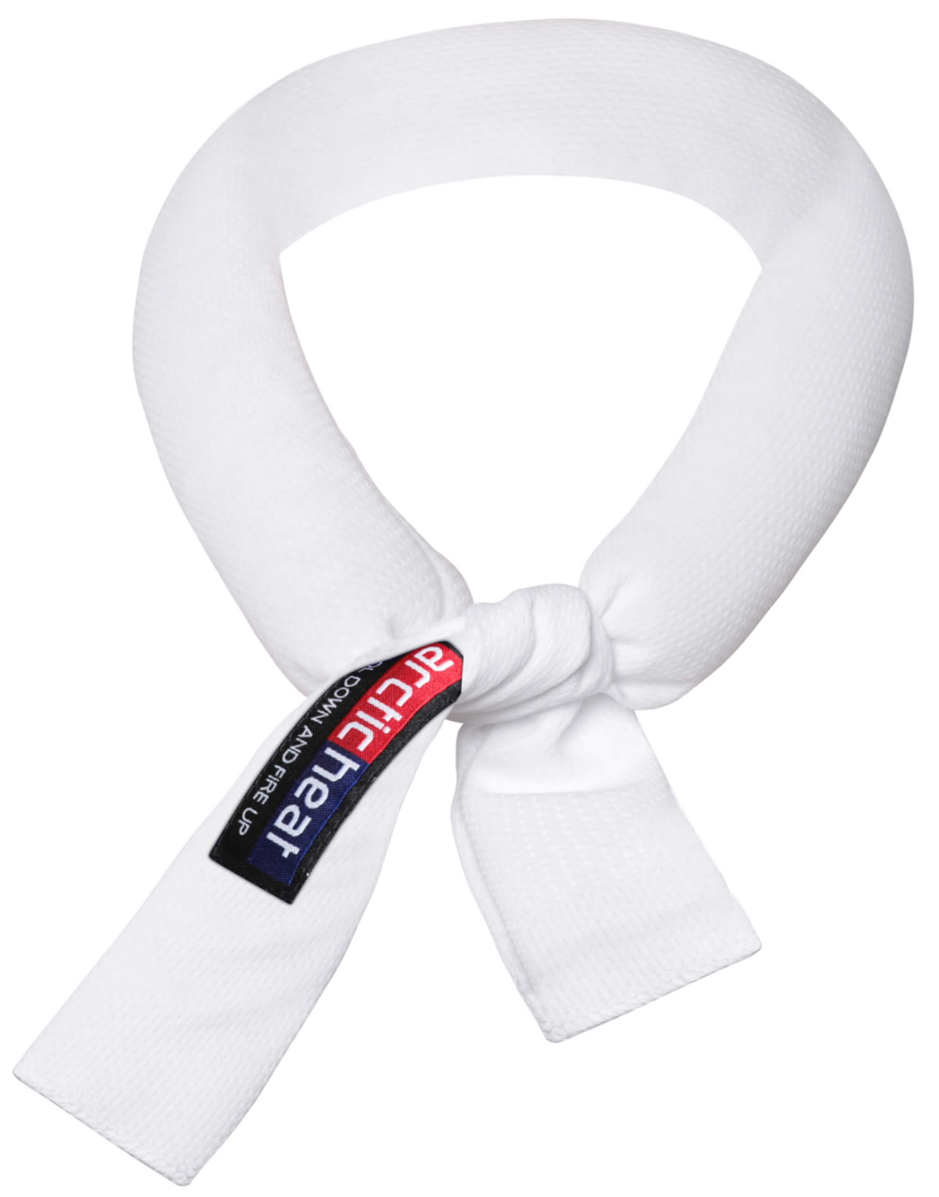 ArcticHeat, Neck tie, cooling, stop overheating, white, on white background