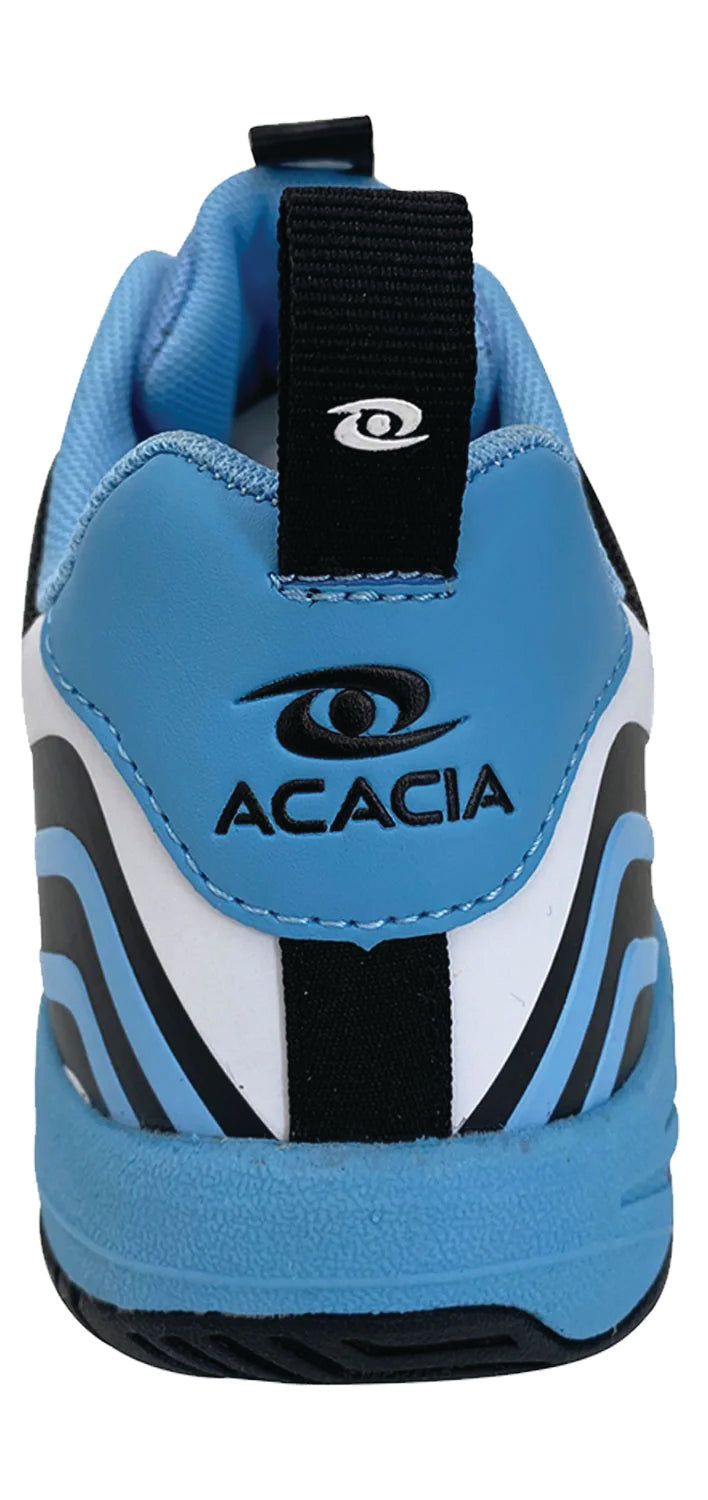 Corrine Signature (Sky) blue, white & black pickleball shoe on a white background