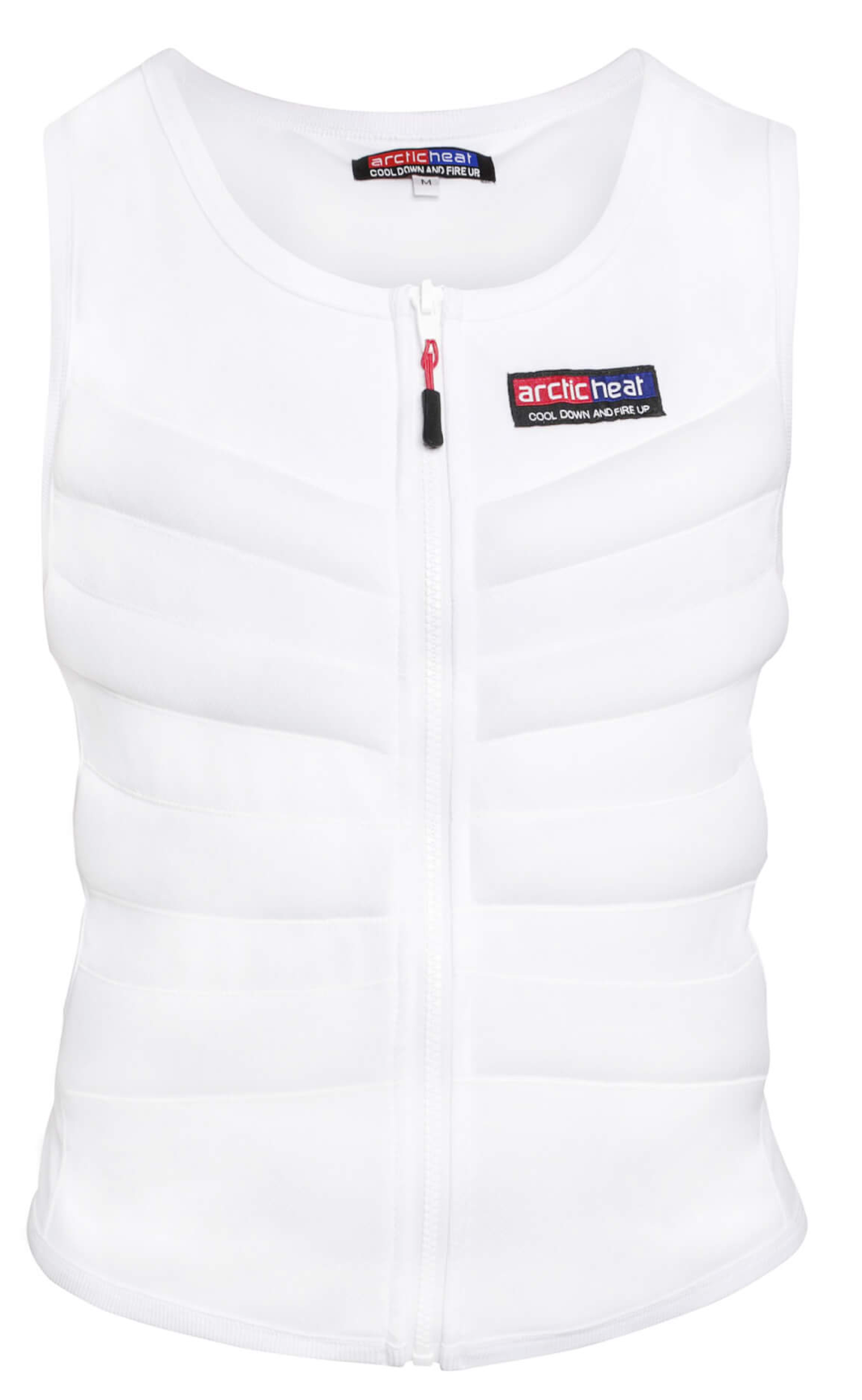 ArcticHeat cooling vest, reduce body heat, white, on white background