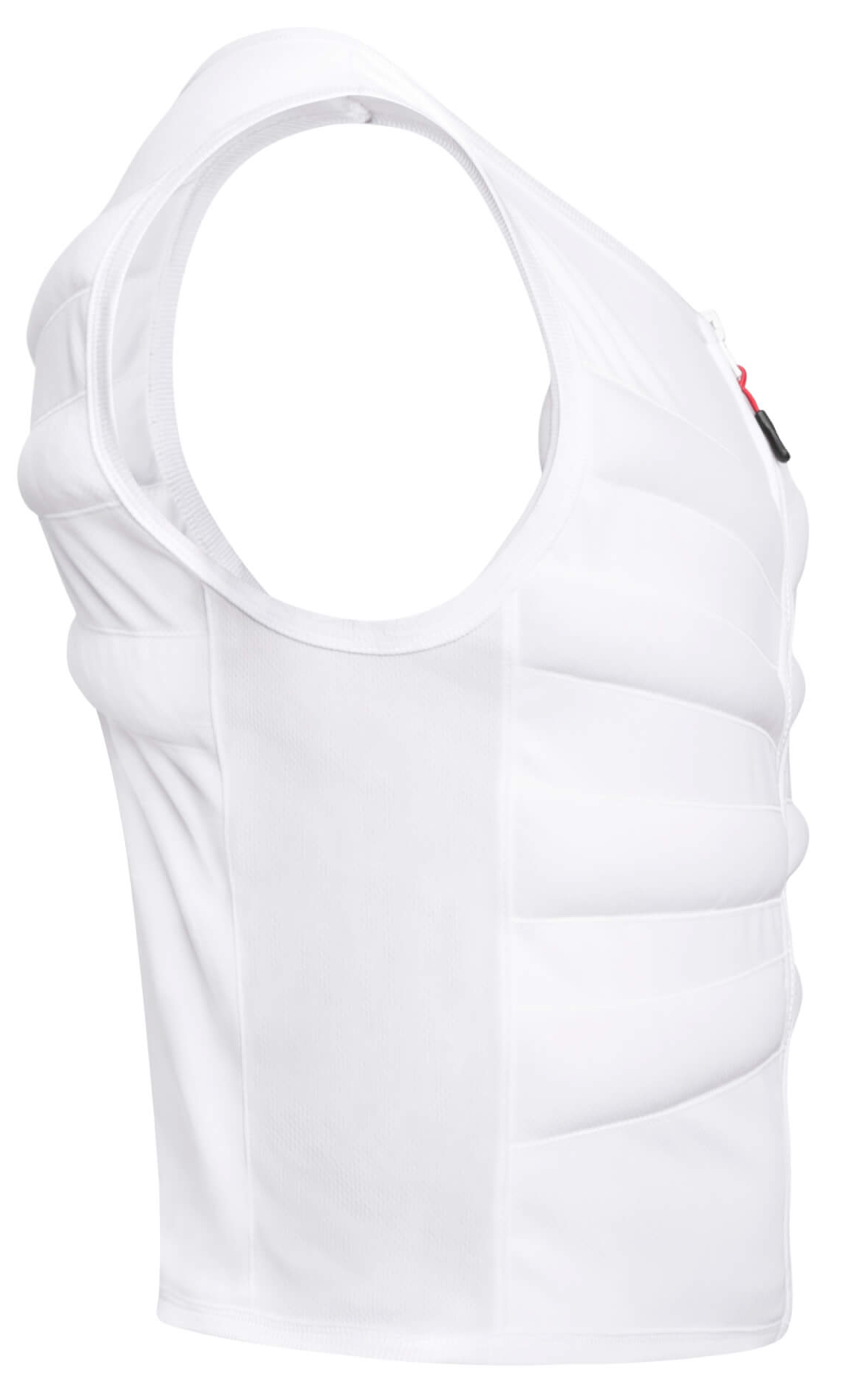ArcticHeat cooling vest, reduce body heat, white side view, on white background
