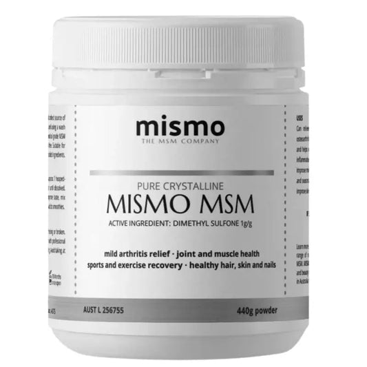 mismo msm pure crystalline-440g tub-white tub on white background